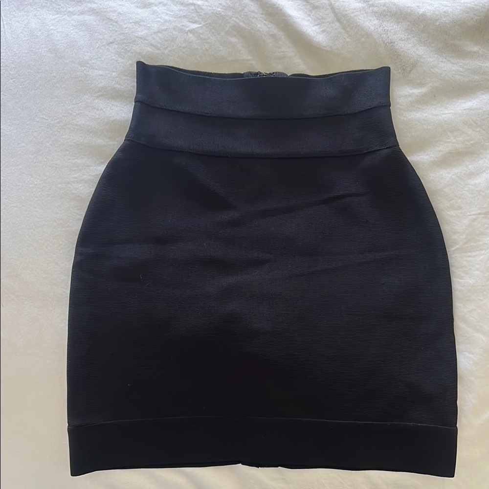 Harve Leger black mini Skirt